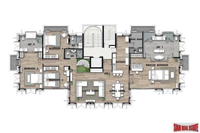 SKY Penthouse Royal Phuket Marina | 360º Marina View / Sea View Extraordinary Four Bedroom Residence-28