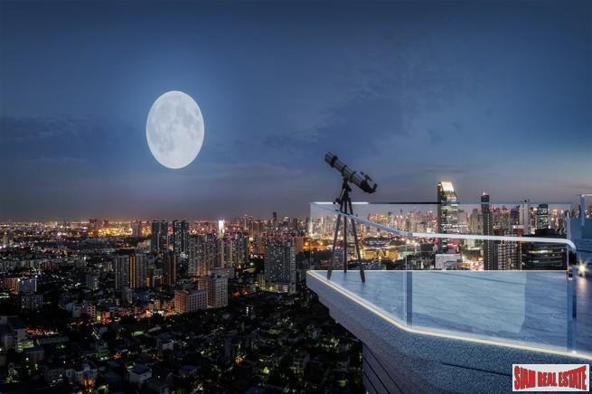 Hot New Luxury High-Rise Condo of Loft Units at the New Central Business District next to MRT Huai Khwang - 1 Bed Loft Units - Free Full Furniture and Discount!-10