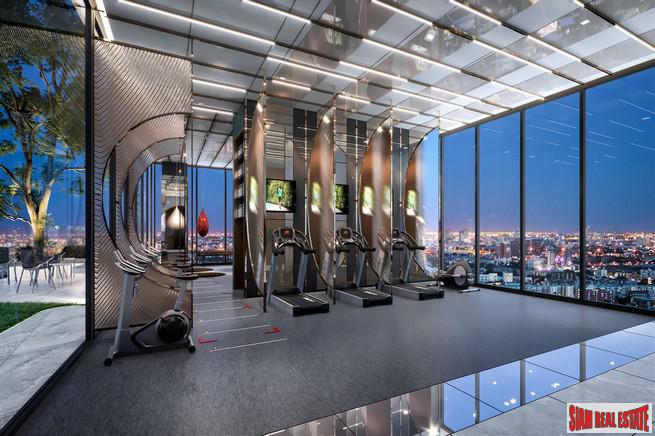 Hot New Luxury High-Rise Condo of Loft Units at the New Central Business District next to MRT Huai Khwang - 1 Bed Loft Units - Free Full Furniture and Discount!-7