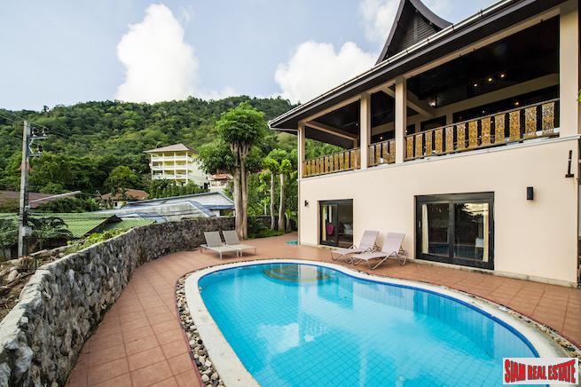 Impressive Five Bedroom Kata Seaview Pool Villa for Sale-0