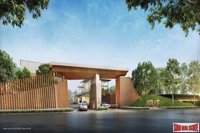 New Project of Premium Townhomes in a Picturesque Community with Excellent Facilities near Mega Bangna - 2/3 Bed 132 Sqm Units-1
