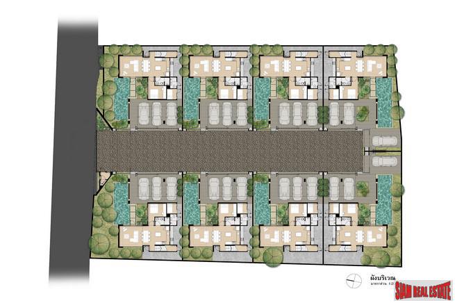 Boutique Estate of only 8 Luxury Homes with Private Pool at Phahon Yothin, near BTS, Chatuchak Area