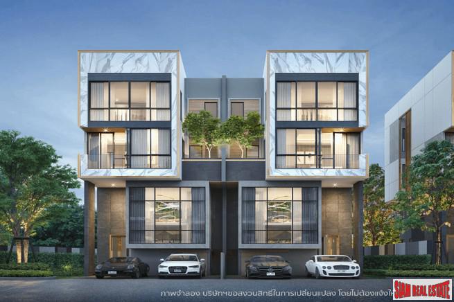 New Project of Modern Twin Houses with Home Automation at Lat Phrao Road, Bang Khen.-0