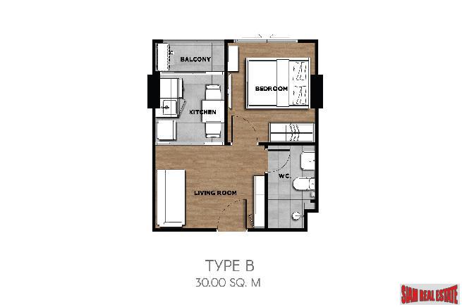 New Low-Rise Modern Condo Under Construction at Soi Laselle, Bearing, Bangna - 1 Bed 25 Sqm Units-27