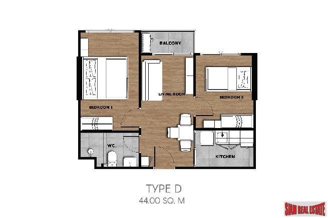 New Low-Rise Modern Condo Under Construction at Soi Laselle, Bearing, Bangna - 1 Bed 25 Sqm Units-29