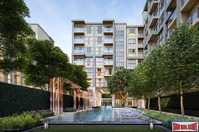 New Low-Rise Modern Condo Under Construction at Soi Laselle, Bearing, Bangna - 1 Bed 30 Sqm Units-0