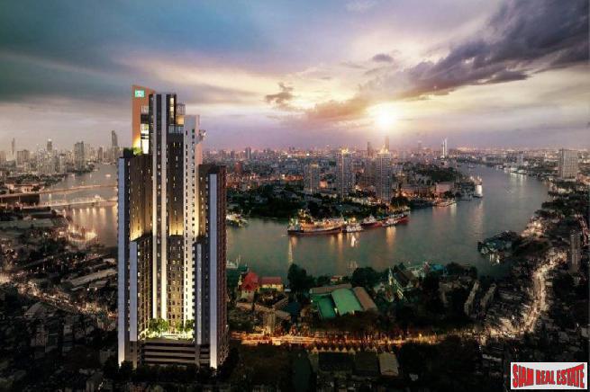 Newly Completed High-Rise Riverside Fully Furnished Condos at Charoen Nakhon, Bangkok - 2 Bed Units-0