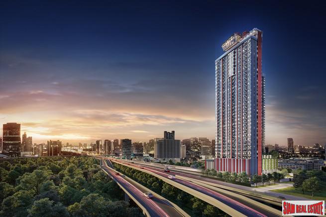 Nearing Completion is this High-Rise Condo with Huge Facilities and Unique Designs only 300 metres to MRT Phra Ram 9, Rama 9 Road - 1 Bed Plus Units-12