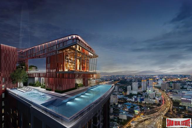 Nearing Completion is this High-Rise Condo with Huge Facilities and Unique Designs only 300 metres to MRT Phra Ram 9, Rama 9 Road - 1 Bed Plus Units-1