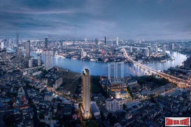 New Off-Plan Riverside High-Rise Condo at Charoennnakhon - 1 Bed Plus Units-0