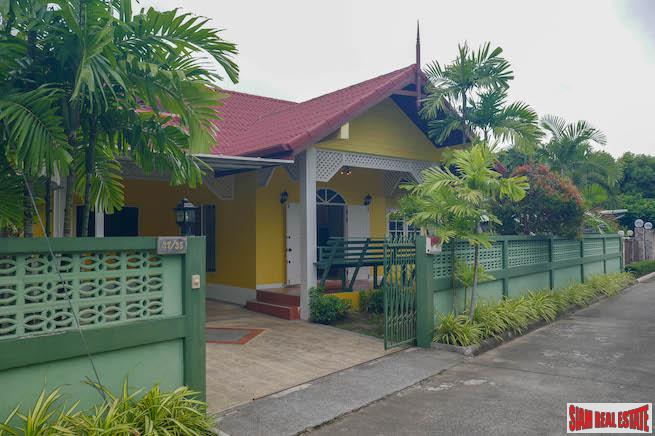 Charming Three Bedroom House in Quiet Chalong Residential Area-0