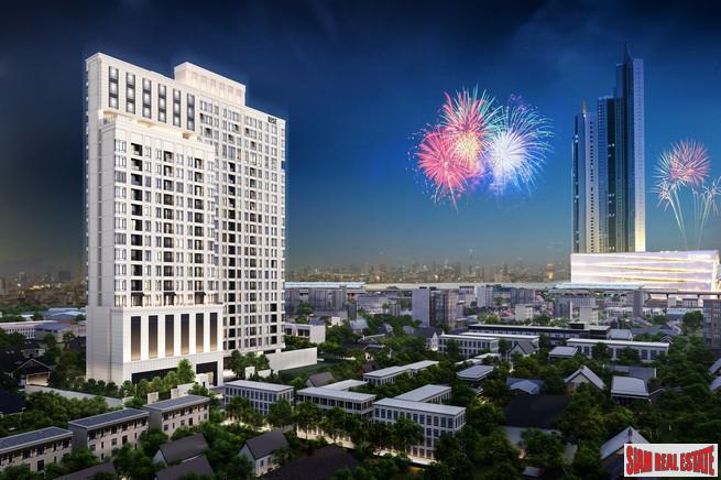 New Luxury Neo Classic Designed High-Rise at Charoennakorn close to Icon Siam, BTS Gold Line and the Riverside - 1 Bed Units - BitCoin Accepted as Payment!-1