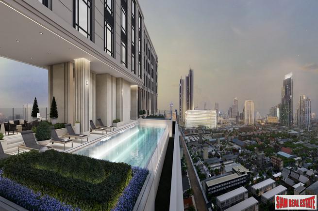New Luxury Neo Classic Designed High-Rise at Charoennakorn close to Icon Siam, BTS Gold Line and the Riverside - 1 Bed Plus Units - BitCoin Accepted as Payment-2