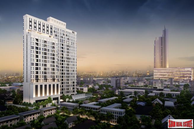 New Luxury Neo Classic Designed High-Rise at Charoennakorn close to Icon Siam, BTS Gold Line and the Riverside - 3 Bed Units - BitCoin Accepted as Payment-4