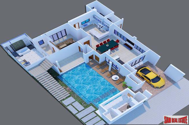 Large Two Storey Private Four Bedroom Pool Villa for Sale in a Nice Area of Rawai-26