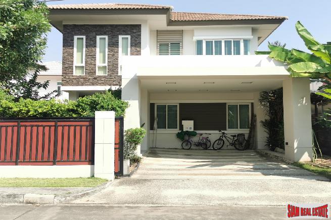 Burasiri Onnut Bangna | Large 2 Storey 4 Bed Family Home in Secure Estate close to Golf and Suvarnabhumi Airport-0