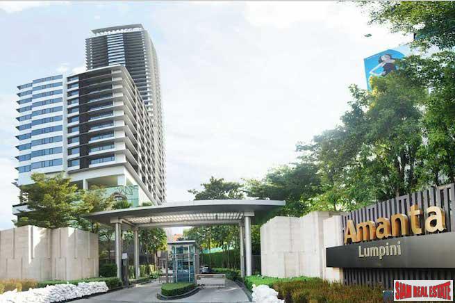 Amanta Lumpini | Beautiful Two Bedroom Condo with River, Park & Sathorn Road Views for Sale-0