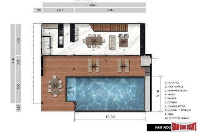 New Four Bedroom Private Pool Smart Villas for Sale in Rawai-3