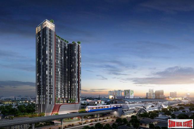 New Off-Plan High-Rise of Loft Condos by Leading Thai Developers with Chao Phraya River Views only 250 Metres to Nonthaburi MRT Station - 1 Bed Duo Units-1