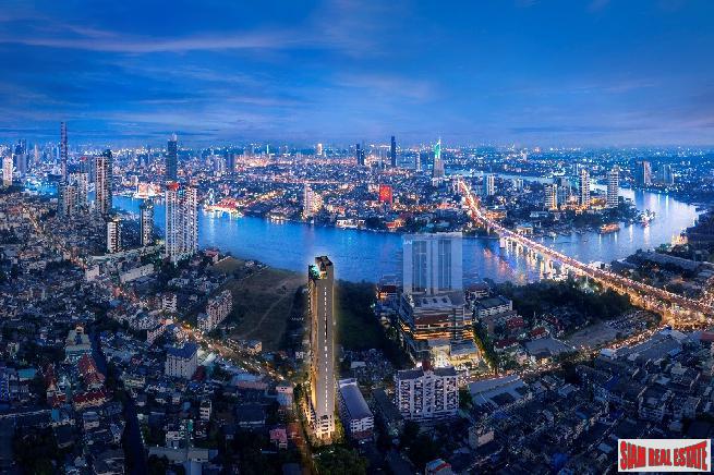New Release of 2 Beds Condos in this Riverside High-Rise in Construction at Charoen Nakhon - Only 10 Units-26