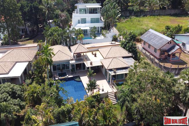 Spacious Single Storey Five Bedroom Pool Villa with Roof Terrace for Sale in Chalong-0