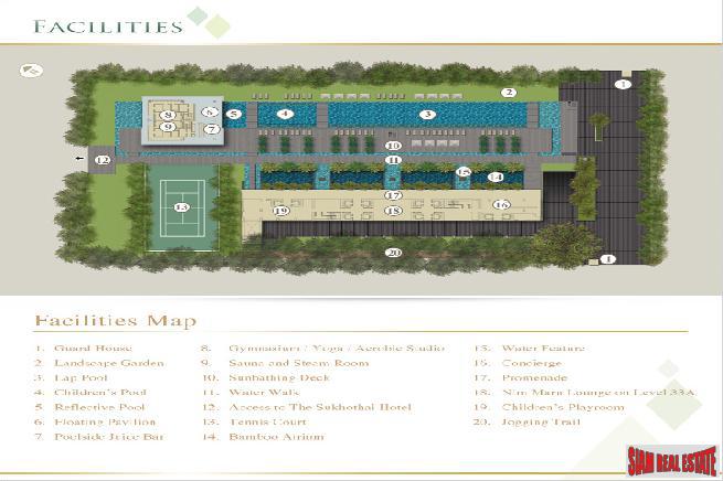 The Sukhothai Residences | 2 Bed City and Green View Condo at South Sathon Road on the 34th Floor-19