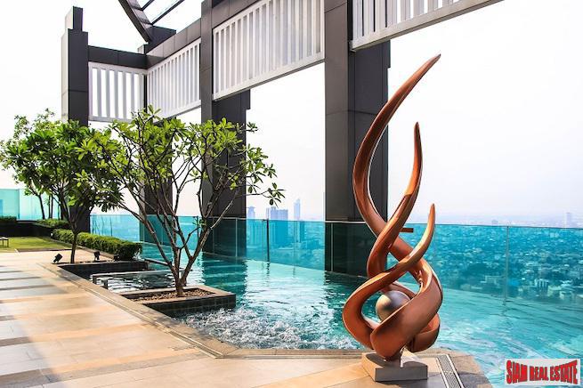 Rhythm Sathorn | Furnished Two Bedroom Condo with Beautiful City Views for Rent in Sathorn-2
