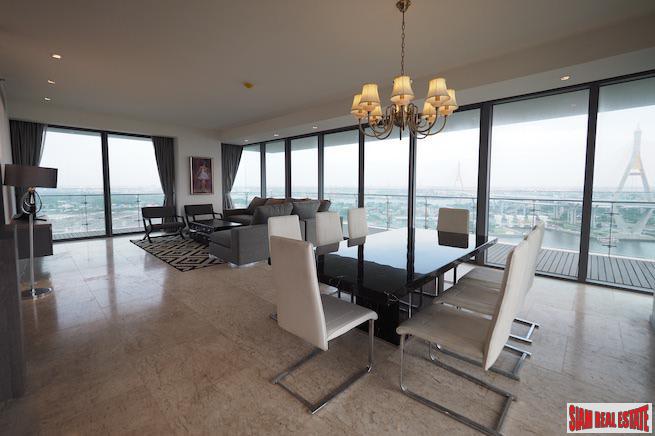 The Pano | Exceptional River Views from this Three Bedroom Corner Condo for Rent in Surasak-2