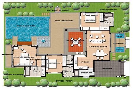 Newly Built 1 to 2 Bedroom Modern Thai Houses For Sale with Swimming Pool at Nai Harn, Phuket-8