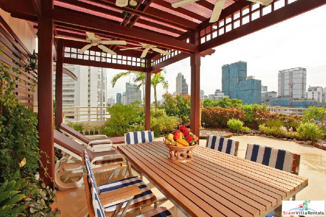 Saranjai Mansion | Impressive 3 Bedroom Sukhumvit Condo with Scenic Roof Garden for Rent-0