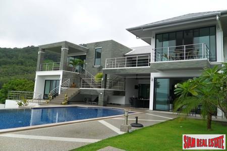 Cool, Modern Six Bedroom Home with Pool and Sea Views in Rawai-0