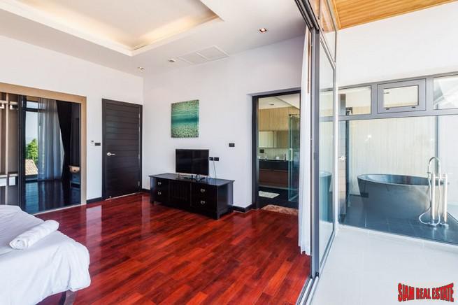 Three- to Four-Bedroom Townhome with Sea View Rooftop Pool in Rawai-13