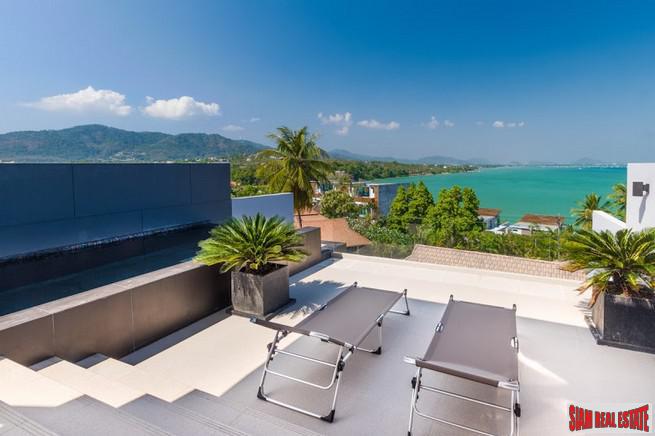 Three- to Four-Bedroom Townhome with Sea View Rooftop Pool in Rawai-16